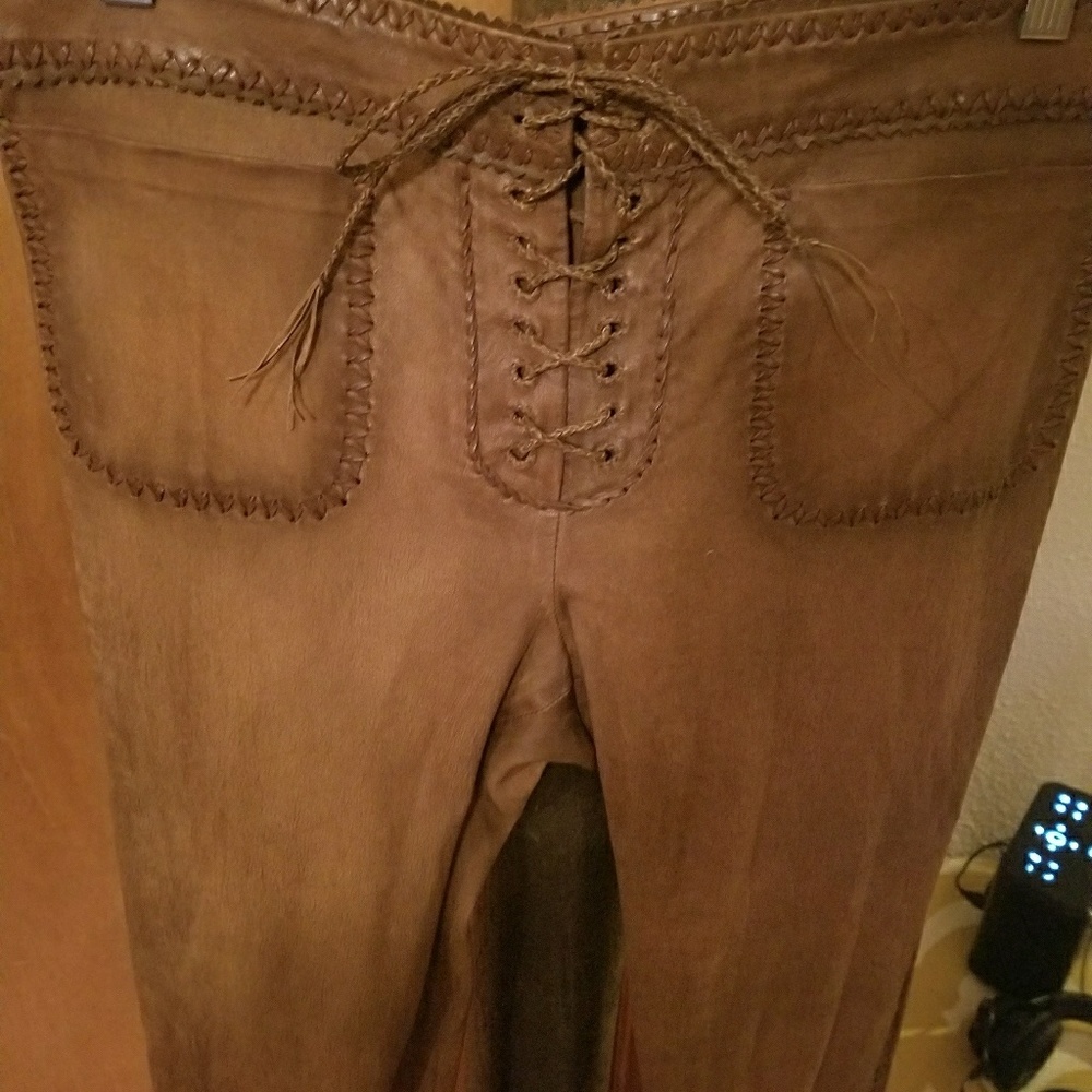 Ralph Lauren Stretch leather pant size 14